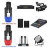 10Pcs/Lot 4-Pole 4Pin NL4FC Connector Ohm Plug Speaker Audio Cable Plug Adapter 4 Pin Speakon Female Jack Accessories