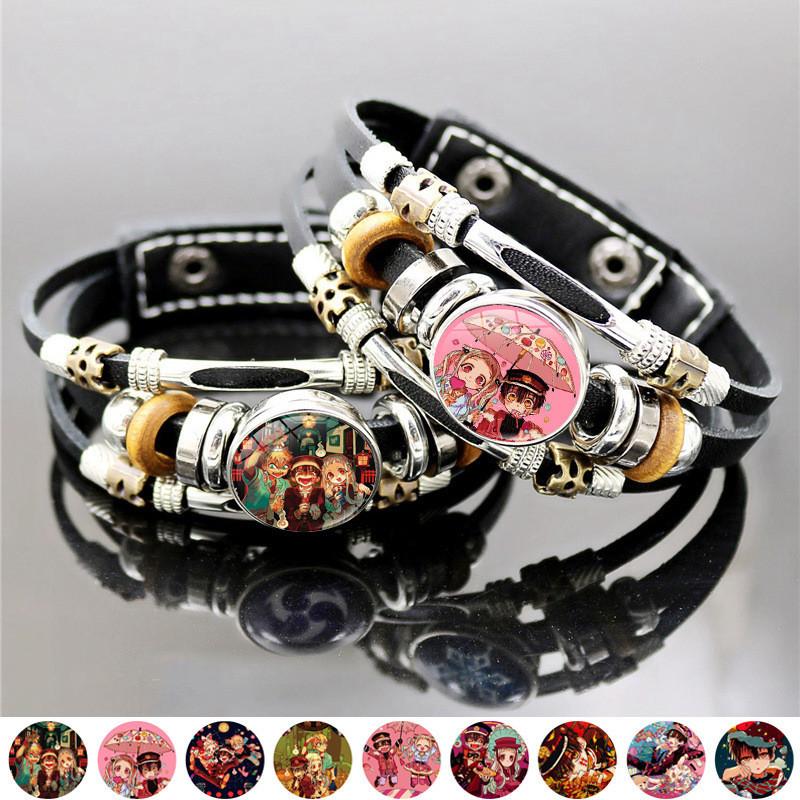Trendy Vintage Punk Hanako-kun Anime Bracelet Multi-layer Glass Beaded Jewelry