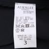 AURALEE Brand new unused A23SB02PC HIGH DENSITY COTTON POLYESTER CLOTH HOODED BLOUSON coat 38 blackUsed