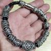 Norse Runes Beads Punk Jewelry Viking Bracelet For Men Bangels Women Runas Vikingas Decoracion Accessories