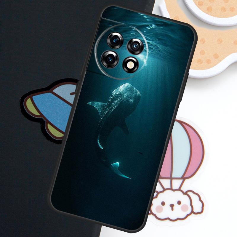 Ocean Whale Shark Tooth Fish Case For OnePlus Nord N30 N20 CE 5 3 4 Lite OnePlus 15 13 12 11 9 8 10 Pro 10T 13R 15R Cover