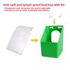Pigeon Multi-Purpose Cage Hanging Food Box With Lid 1/2/4-Holes Anti-Spill Racing Pigeon Trough Feeder Pet Bird Supplies 1/2Pcs