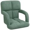 Adjustable Floor Chair Sea Green Velvet