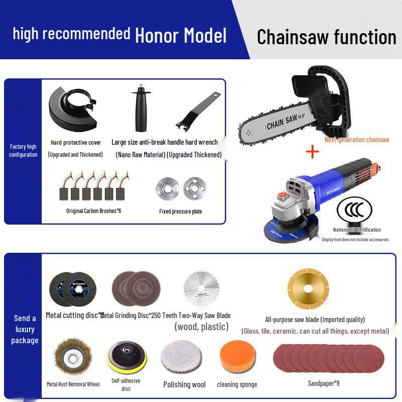 Compact Multifunctional Angle Grinder & Polisher