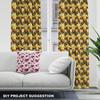 Royal Samt Stoff Polyester Zum Nähen - Motiv Koi Karpfen Blume