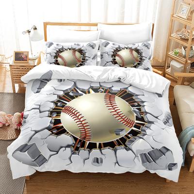 Sports Baseball Bedding Set Single Twin Full Queen King Size Baseball Bed Set Aldult Kid Bedroom Duvetcover Sets 3D Print 019