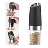 Gravity Electric Salt and Pepper Grinder Adjustable Coarseness Automatic Pepper Mill Grinder Shakers Grinder Machine for Kitchen