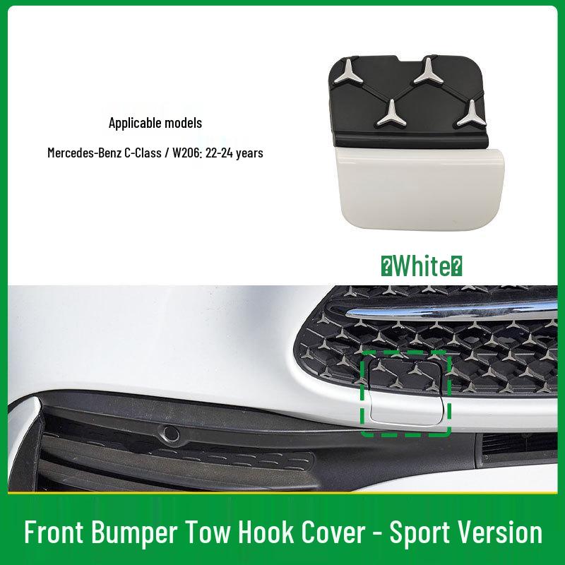 Mercedes-Benz C-Class W206 Front Bumper Star Pattern Tow Hook Cover 2068850402