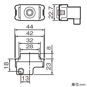 Panasonic In-wall High-Shielding TV Outlet Terminal WCS4812W White