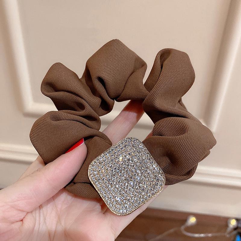 Buy Korea Rhinestone Hair Rope Ins Tie Hair Rubber Band Women Temperament Elastic Hair Band