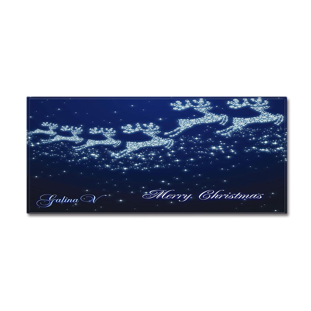 Christmas Kitchen Sand Carpet Doormat Long Floor Mat