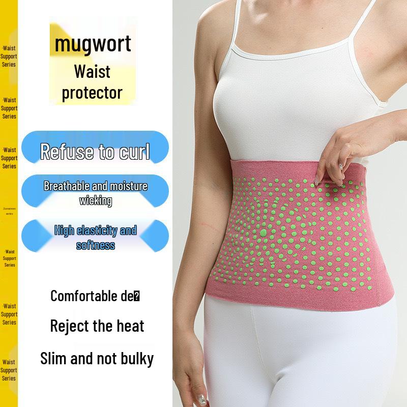 Women's Warm Waist Belt with Pocket for Cold Protection Indoors