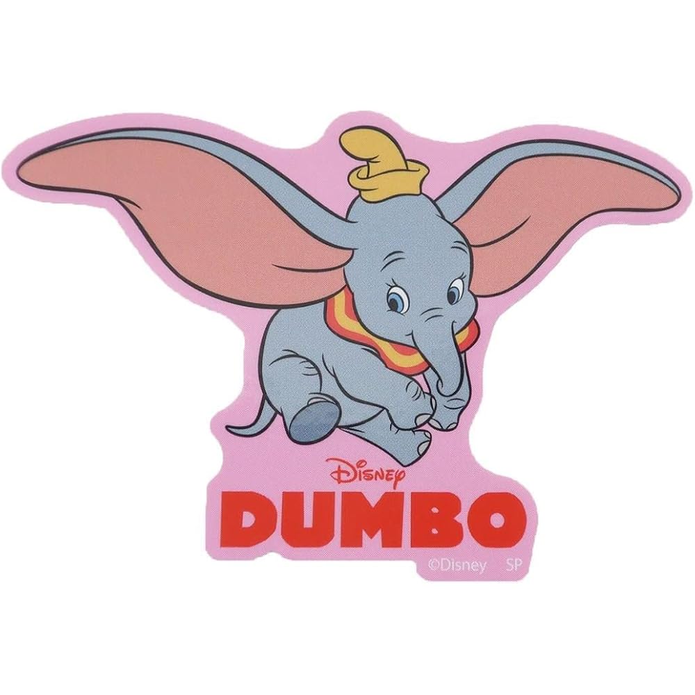 Small Planet Disney Dumbo Character Sticker 10cm x 10cm Waterproof Vinyl
