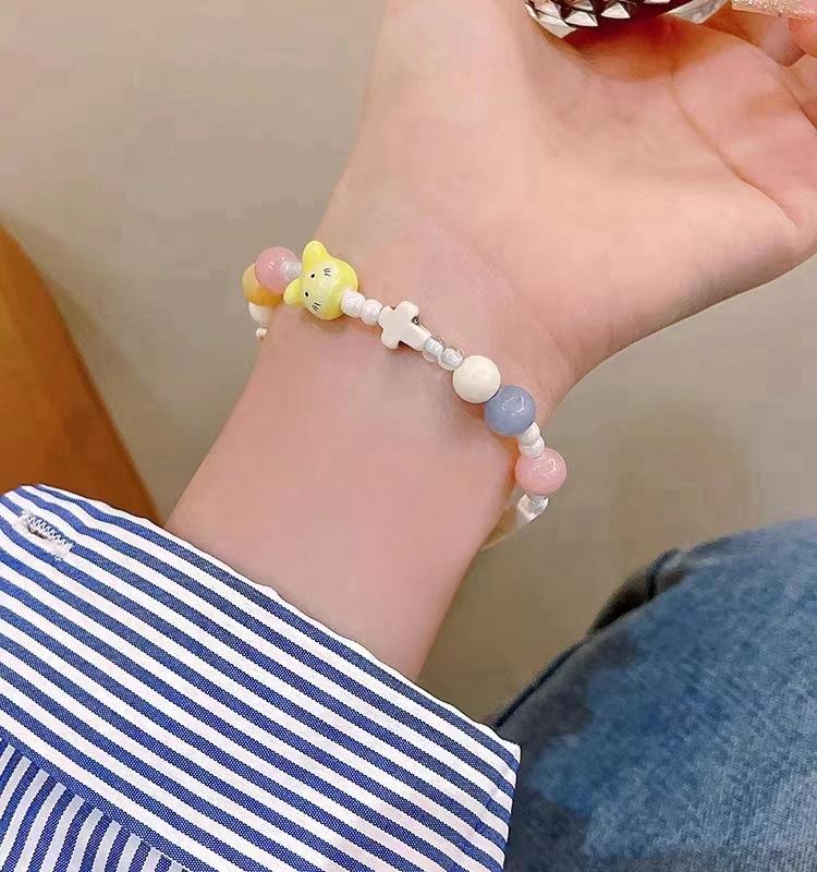 Elegant Ceramic Handcrafted Beaded Bracelet Fashionable And Unique Accessory