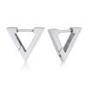 1 Pair/4 Pairs Triangle Hexagon Earrings for Men Women Geometry Hex Huggie Stainless Steel Modern Unique Earring Unisex Jewelry