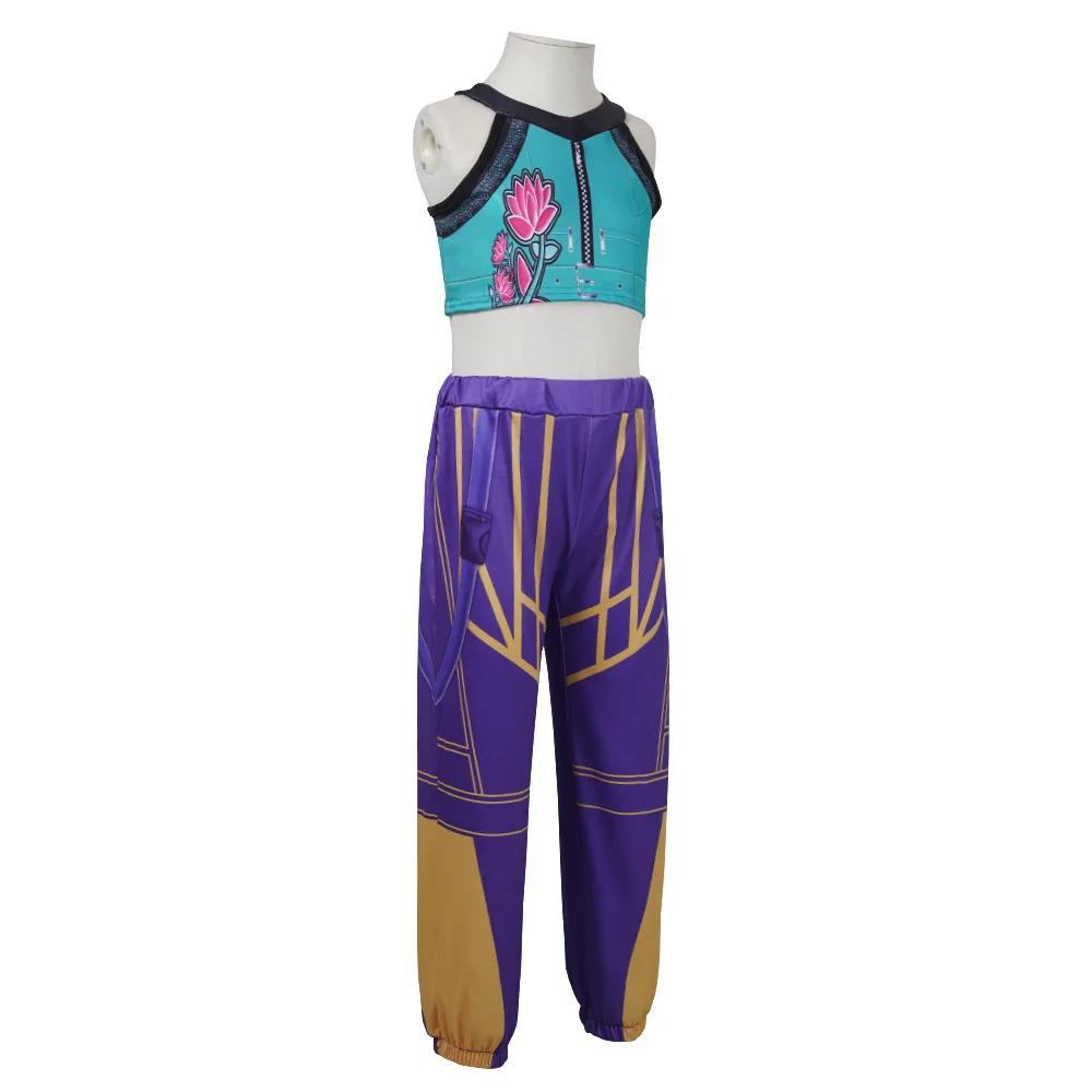 Halloween Huntrix KPop Mira Zoey Rumi Cosplay Kostýmy Sady pro Děti Děti Dívky Cosplay Anime Uniformy Dárky