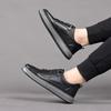Mode Klassische Leder Herren Slipper Lässige Schuhe mit weicher Sohle Herren Sneaker Business Oxford Schuhe Outdoor Fahrschuhe Skateboardschuhe