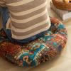 Marocký Vintage Zesílený Sedák Podložka na Židli do Domácí Kanceláře Podložka na Sedák do Výklenku Tatami Podložka Futon Podlahový Polštář Boho Dekor