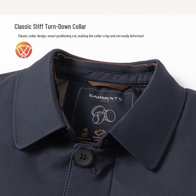 MONTAGUT Men's Silk Lined Quilted Cotton Jacket