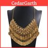 Collier Vintage Bohème à Franges et Pendentif Géométrique pour Femmes Bijou Cadeau