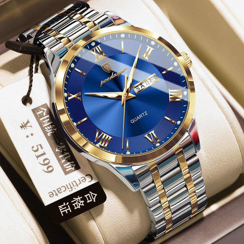 Ultra-Thin Men'S Watch Waterproof Luminous Calendar Watch