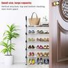 Five-layer plastic shoe rack Shoe Rack Household Simple Metal Shoe Rack Shoe Storage Box Shoe Cabinet Storage Slippers Multi-Layer Door Frame Shoe