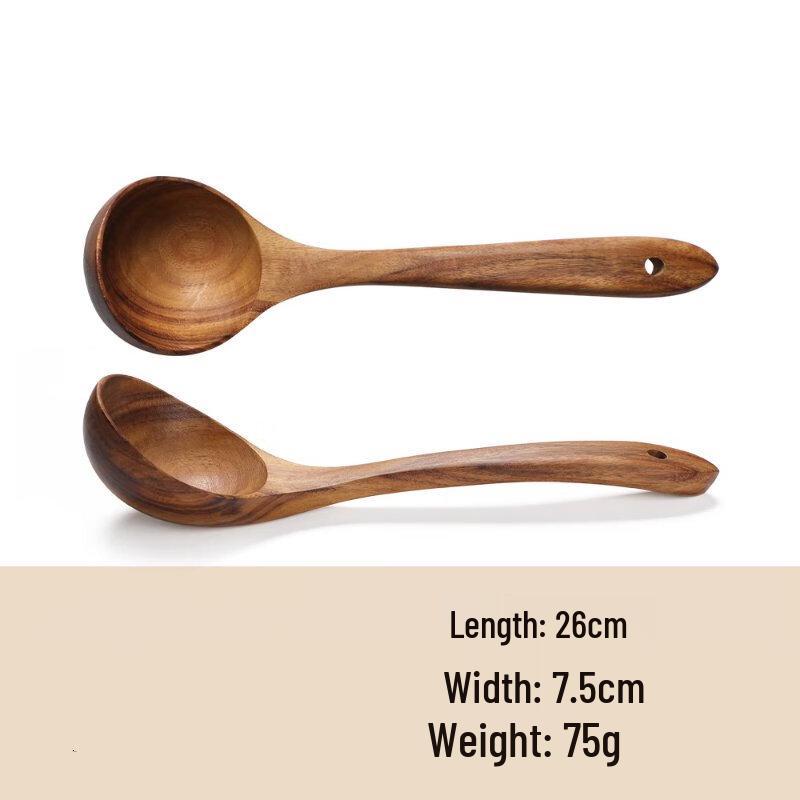 

ZISIZ Acacia Wood Kitchen Utensil Set