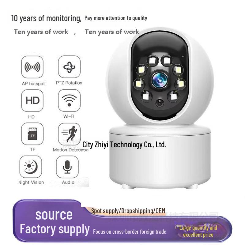 

Бездротова кімнатна смарт-камера з поворотом на 360° та нічним баченням 1080P (English UK Plug)