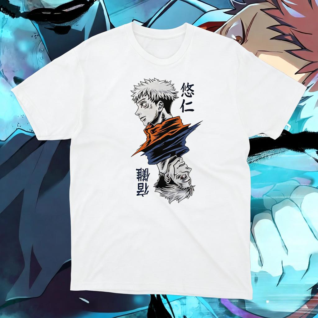 Sukuna X Yuuji Jujutsu Kaisen Graphic Anime TShirt 100Cotton Oversized Shirt Unisex Y2k Unisex Short Sleeve ONeck High Quality