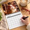 Full Year Date Organizer Guinea Pig Calendar 2027, 12-Month Cute Pet Wall Planner with Spiral Personalized Monthly Binding, Thick Paper for