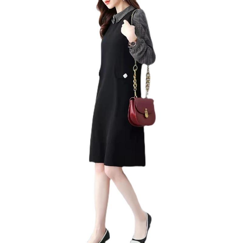 Spring New Women's Medium and Long Slim Slim Lady Skirt Versatile Dress