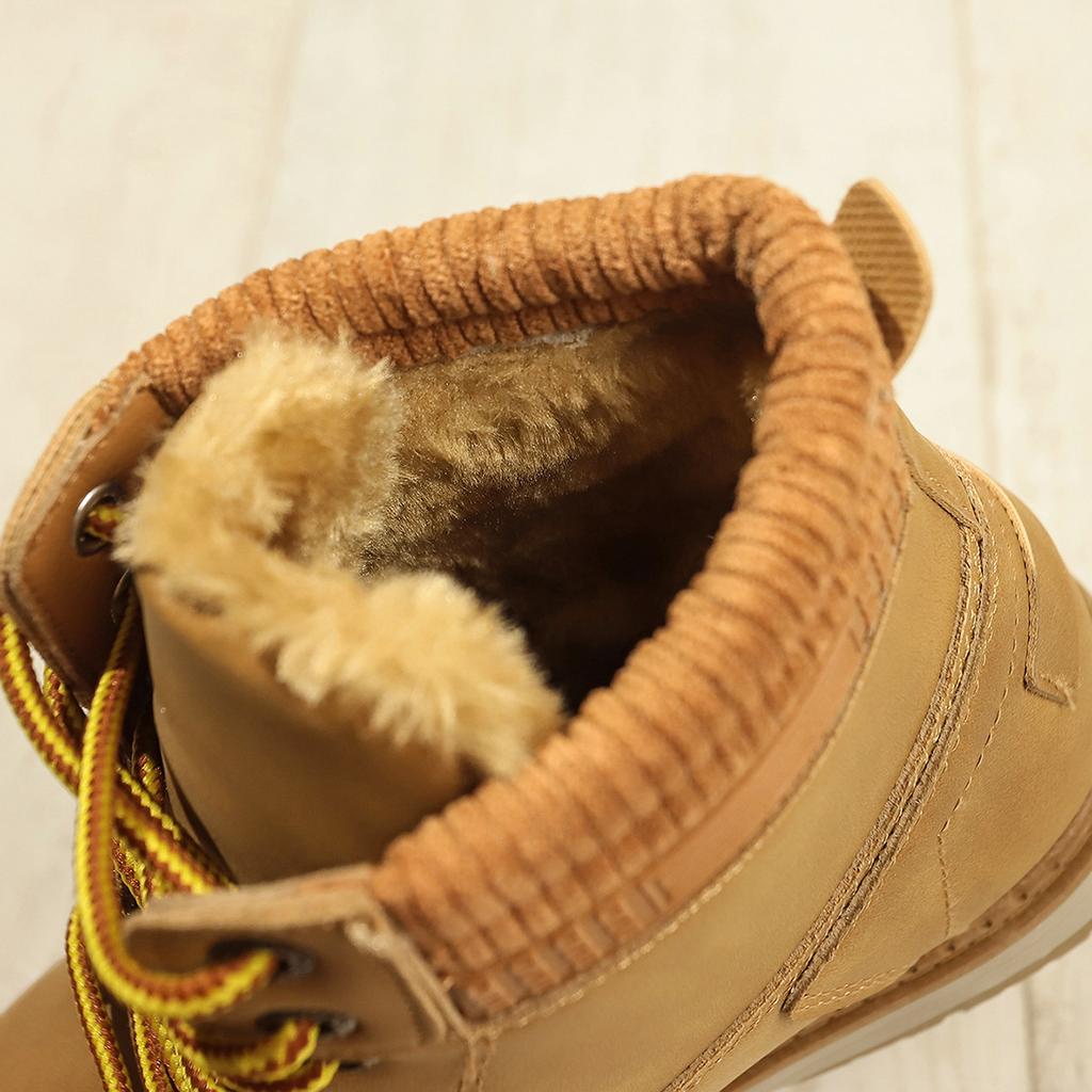 New Velvet Women's Martin Boots British Casual Large Size Flat-bottomed Warm Short Boots Non-slip Women's Shoes