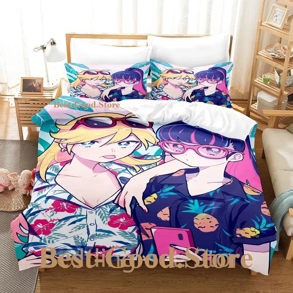 Panty And Stocking Bedding Set Single Twin Full Queen King Size Bed Set Adult Kid Bedroom Duvetcover Sets 3D Anime Bed Sheet Set
