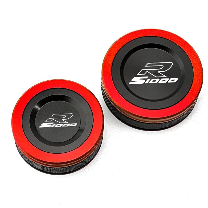 For BMW S1000R S 1000 R 2015-  (not for ) Motorcycle CNC Front Rear Brake Fluid Cylinder Master Reservoir Cover Caps