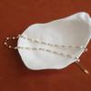 Imitation Pearl Necklace Small Gold Color Beads Beaded Clavicle Chain French Retro Necklace Stainless Steel Jewelry