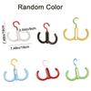 3Pcs Practical Dopamine Rotating Hook Stackable Space Saving Clothing Hanger Hanging Plastic Scarf Hat Bag Organizer Laundry