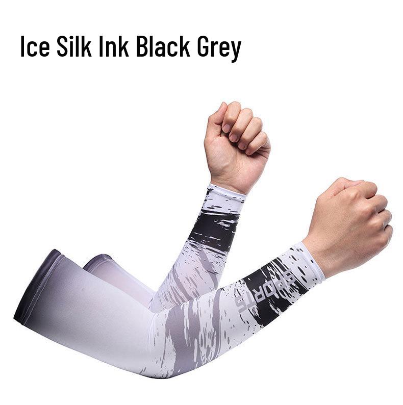 Ice Silk Sun Protection Sleeves for Men and Women - Outdoor Cycling Arm Sleeves