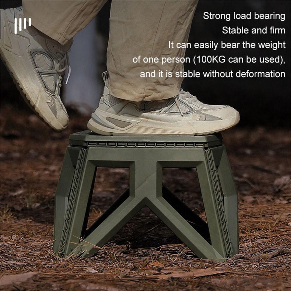 High Load-bearing Camping Chair Portable Fishing Chair Camping Accessories Folding Step Stool  Kids