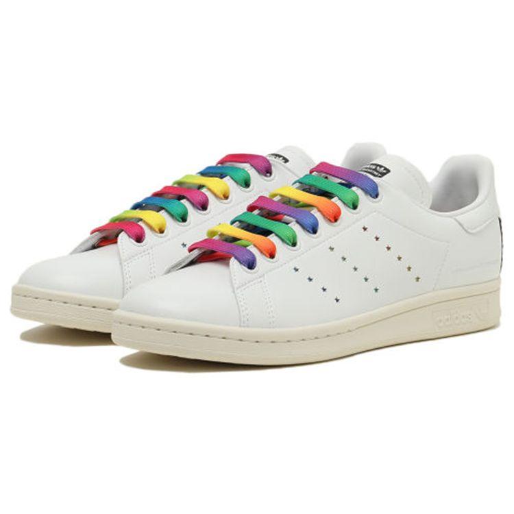 adidas Stella X  Originals Stan Smith Rainbow Sneakers Non-Slip Durable Lightweight Breathable Low-Top Skate Shoes Women Sneakers 800079N00519099