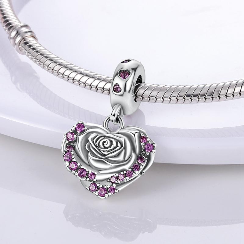 Herz Schöne Dinge Serie Charms Perlen Anhänger Passen Original Feine Armbänder DIY Schmuck Geschenk