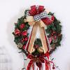 Christmas Wreath Bows Outdoor Reusable Classic Soft Decoration Christmas Ribbon Bows For Family Friends Holiday Trees Wreaths
