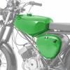 Réservoir d'essence pour Simson S51 / S50 / S70 avec couvercle latéral Vert