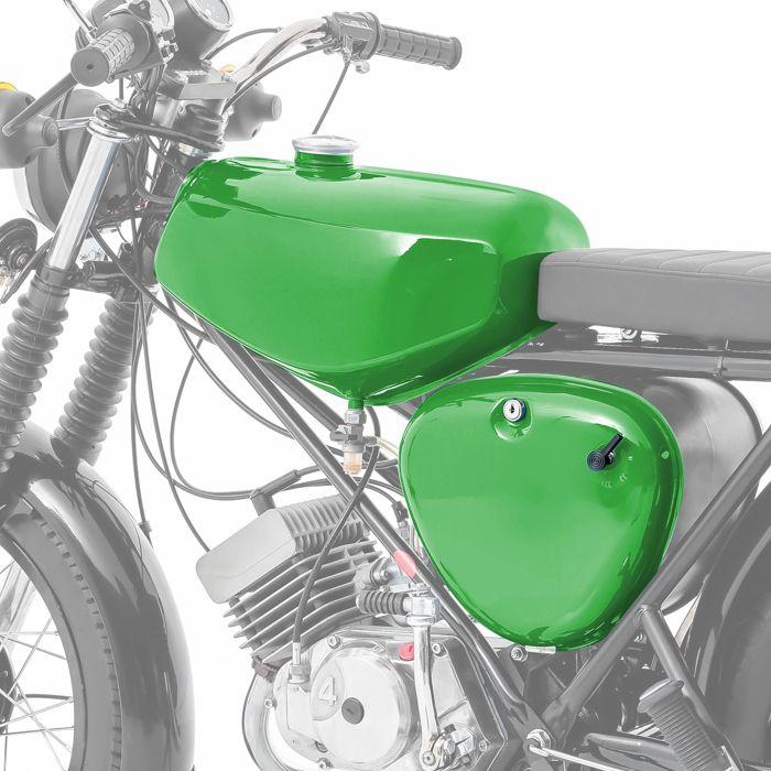Réservoir d'essence pour Simson S51 / S50 / S70 avec couvercle latéral Vert