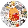 10 30 50pcs  Cartoon Cute Funny Cat Graffiti Stickers Kawaii Animal Kids Toys Luggage Guitar Car Waterproof Pvc Decal Stickers