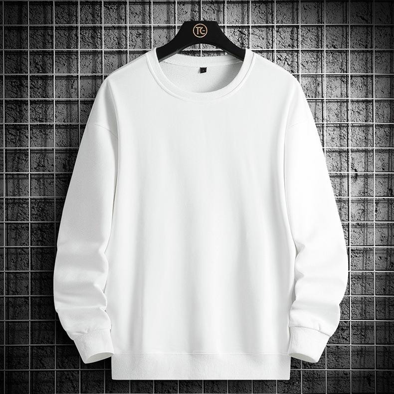 Unisex Cotton Hoodie: Solid Color, Loose Fit, Plus Size, Casual Sports, Long Sleeve, M-8XL