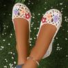 Flats Women Shoes Casual Mesh Shoes Cozy Walking Flower Sandals Woman Loafers Shoes 2025 Summer Dress Zapatos De Mujer
