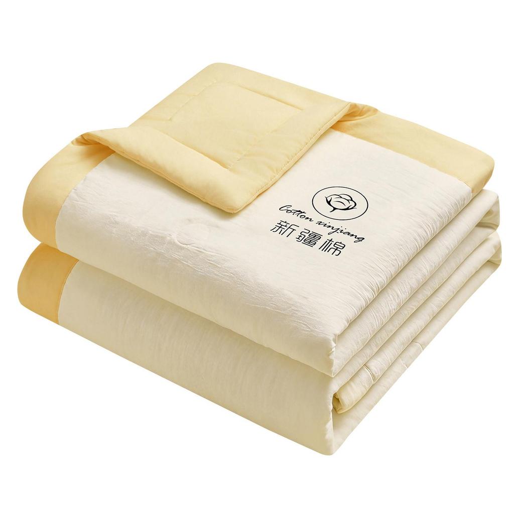 Mother & Baby Grade A Xinjiang Cotton Summer Quilt - Machine Washable, Air Conditioning, Thin Quilt for Dormitory and Student Use.