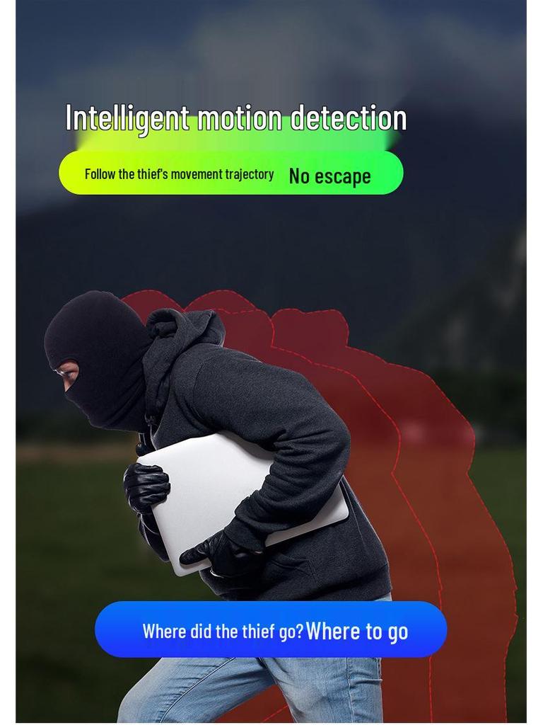 Wireless Outdoor WiFi Camera with Mobile Humanoid Tracking & HD Dual-Picture Mode