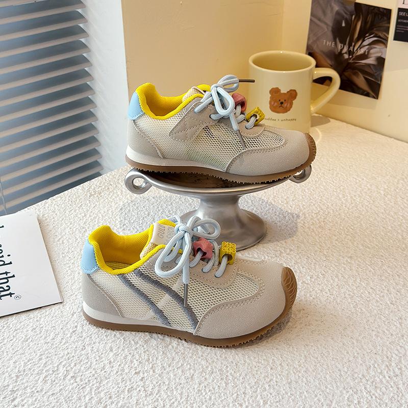 2025 spring and summer new Ming series low saturation moral training shoes girls lace-up casual versatile color matching flat-soled Forrest Gump shoes