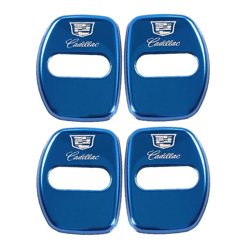 4 Stück/Set Legierung Auto Türschloss Gehäuse Abdeckung Rostschutz Aufkleber Emblem Für Cadillac CTS CT4 CT5 CT6 XT4 XT5 XT6
